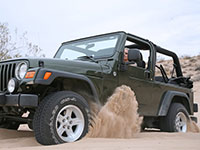 Jeep Stuck in the sand